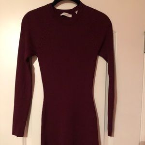 ALC burgundy form-fitting dress